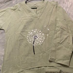 Long sleeve dandelion shirt